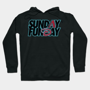 AZ Diamondbacks Sunday Funday Teal and Red Hoodie